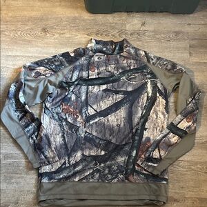 Men's Camouflage synthetic base layer shirt.